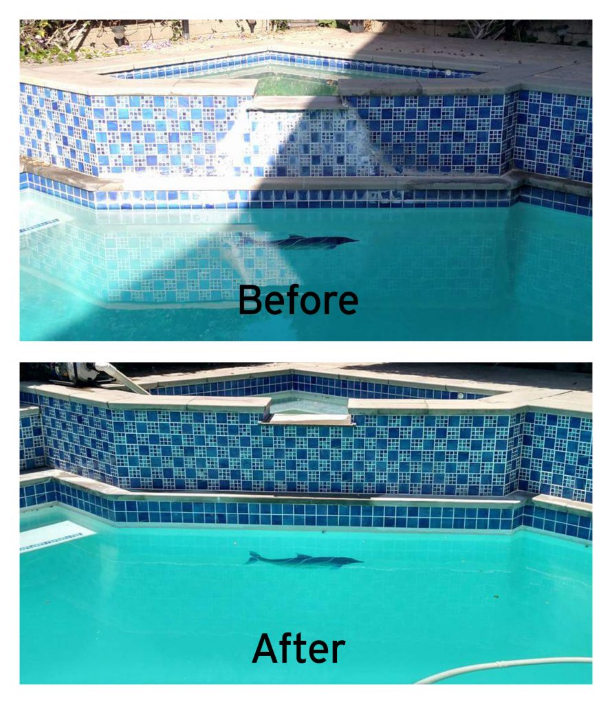 Cleaning And Removing Calcium, How To Remove Calcium From Glass Pool Tile