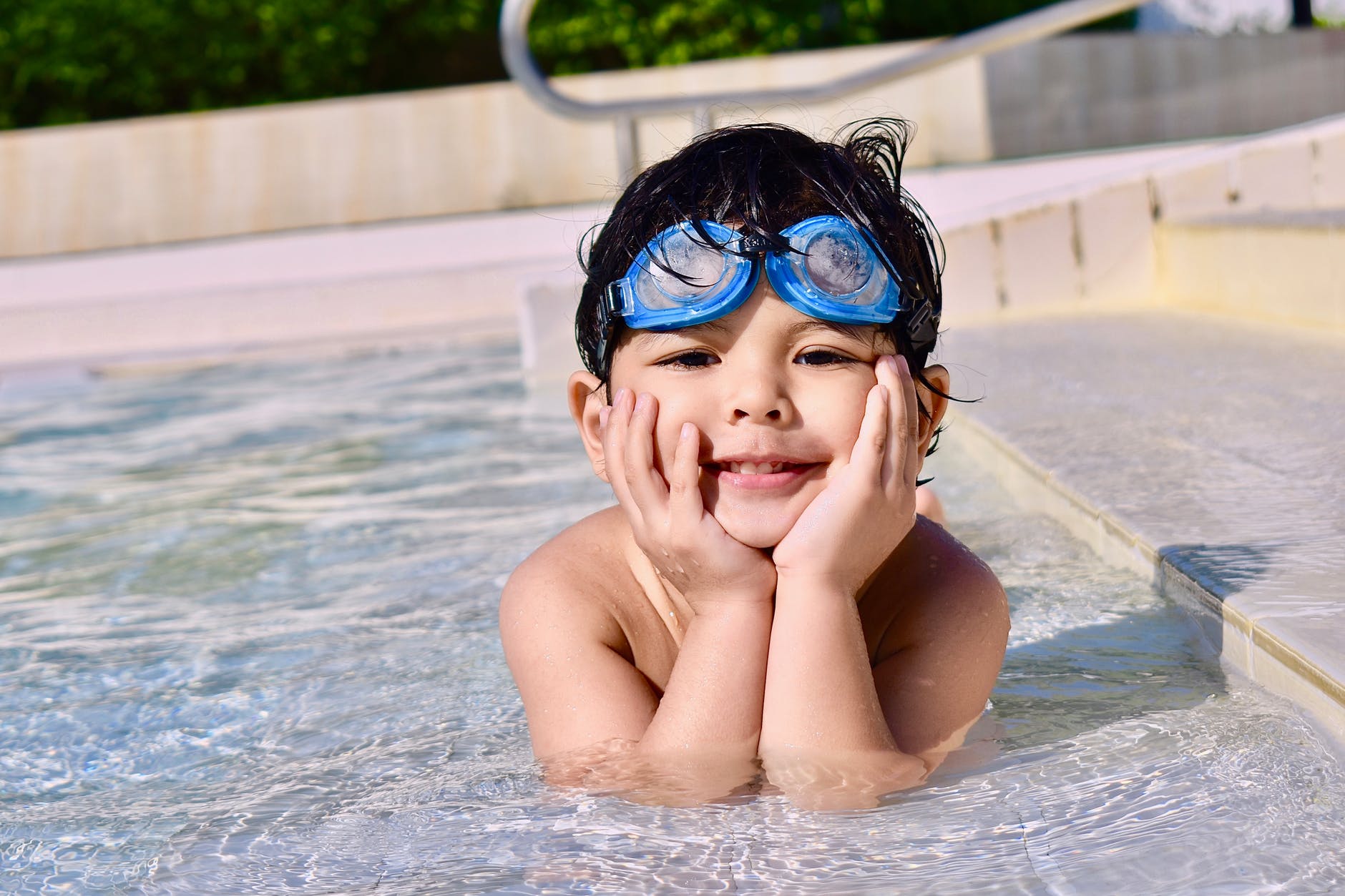 install pool liner baby on pool