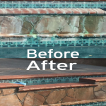 Pool calcium tile cleaning